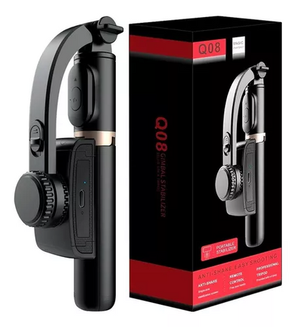 Estabilizador de cardán Q08, rotación de 360 para tu teléfono